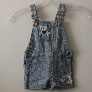 Girls Rule Size 12 Months Jean Overall Shorts